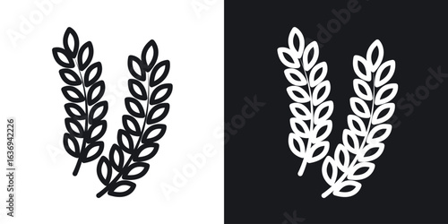 Wheat icon for apps, websites and graphic projects.