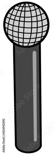 vintage microphone illustration