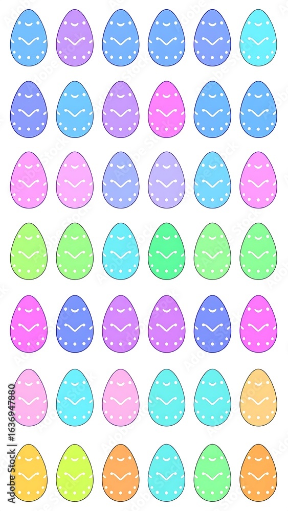 Colorful Easter egg graphic design Colorful Easter egg graphic design