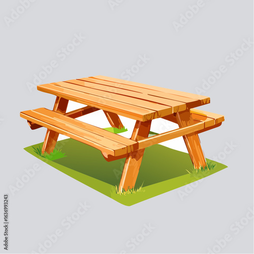 Picknicktisch aus Holz