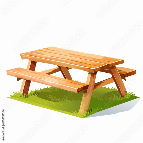 Picknicktisch aus Holz