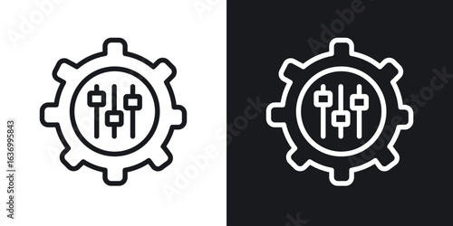 Mass customization vector icon. Design graphic in outline style illustration.