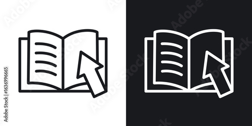 Guide vector icon. Design graphic in outline style illustration.