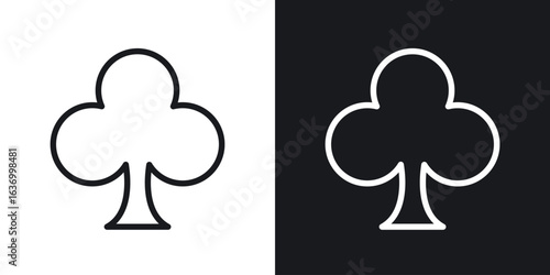 Card-club vector icon. Design graphic in outline style illustration.