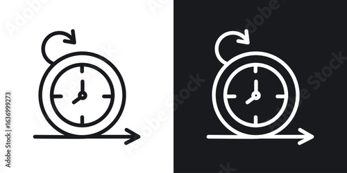 Agile vector icon. Design graphic in outline style illustration.