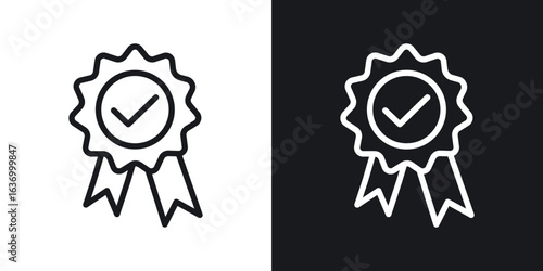 Award vector icon. Design graphic in outline style illustration.