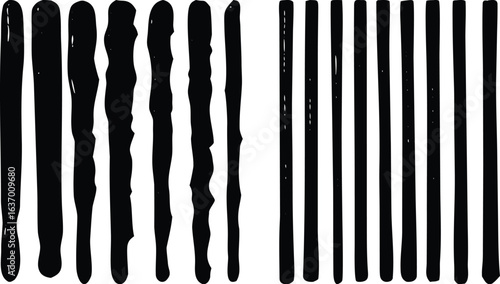 Vector abstract background of isolated black and white kitchen tools, with a set of sharp metal knives and screwdrivers