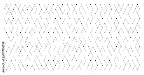 Geometric neural network grid with diamond shapes and connecting lines on a white isolated background, ideal for technology, science, or AI themed projects vector illustration
