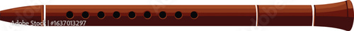 Wooden Recorder Musical Instrument
