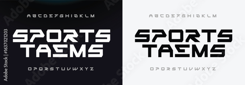 Modern Bold Font. Sans Serif Font. Regular Italic Uppercase Lowercase Typography urban style alphabet fonts for fashion, sport, technology, digital, movie, logo design, vector illustration
