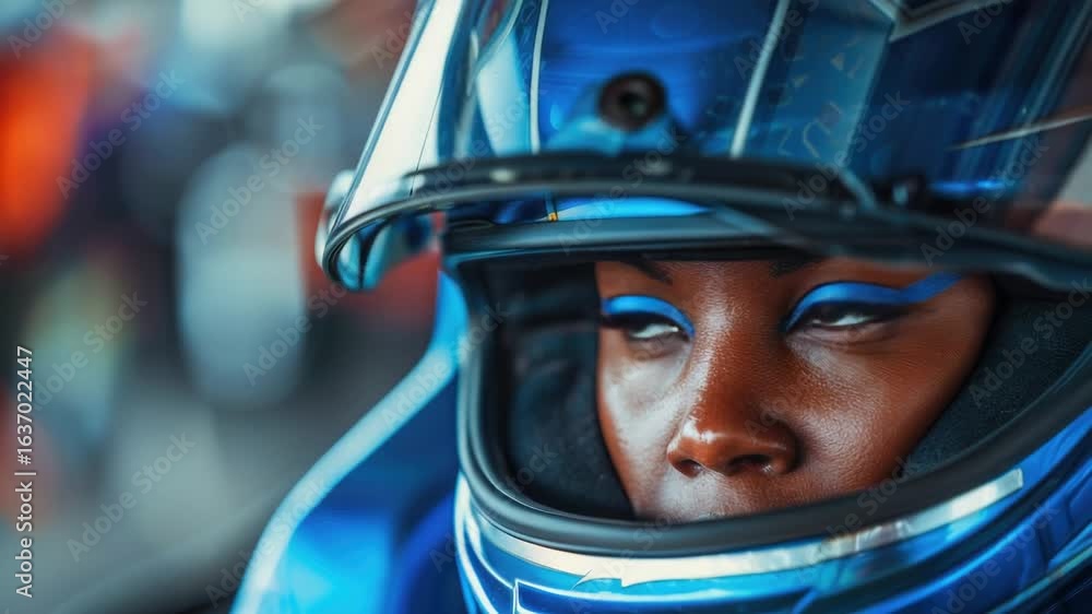 A close-up shot of a person wearing a helmet, ideal for usage in various scenarios such as sports, construction, or military contexts A close-up shot of a person wearing a helmet, ideal for usage in various scenarios such as sports, construction, or military contexts