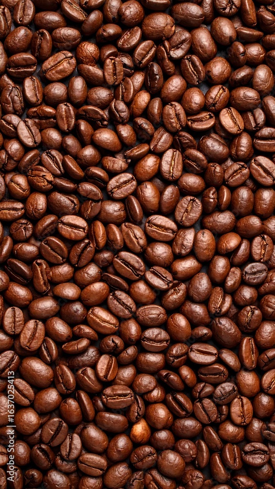 Naklejka premium Close-up of roasted coffee beans (4)