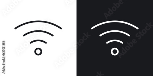 Wifi icon web design element. line icon