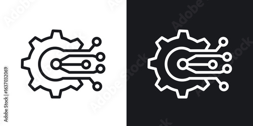 Transform icon web design element. line icon