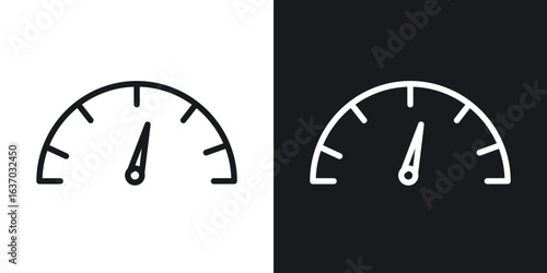 Tachometer icon web design element. line icon