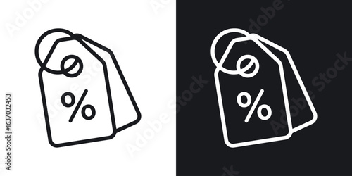 Tags icon web design element. line icon