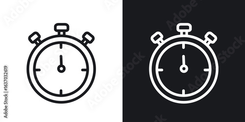 Stopwatch icon web design element. line icon