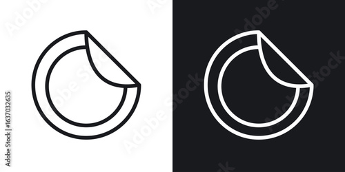 Sticker icon web design element. line icon