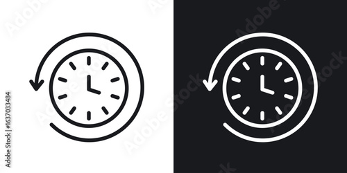 Past time icon web design element. line icon