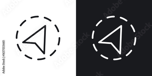 Navigation icon web design element. line icon