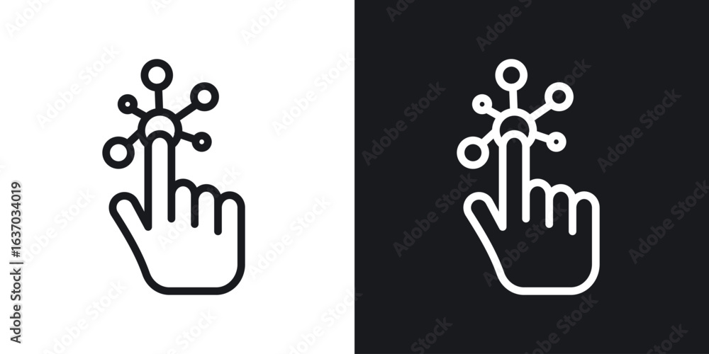 Obraz premium Interactive icon web design element. line icon