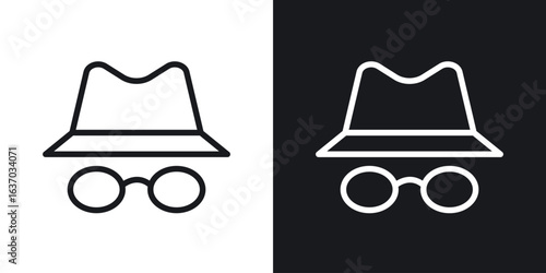 Incognito icon web design element. line icon