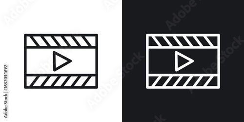 Film icon web design element. line icon