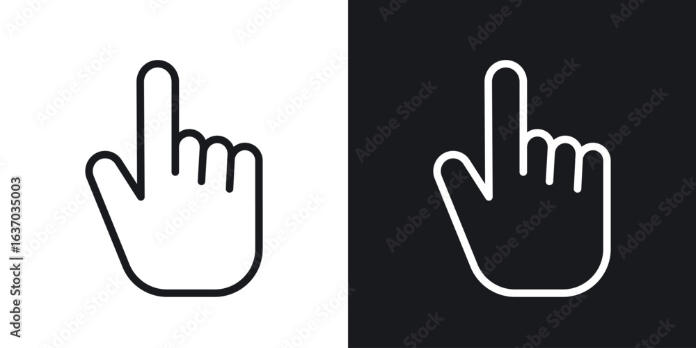 Fototapeta premium Cursor icon web design element. line icon
