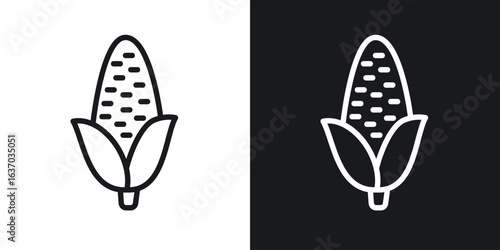Corn icon web design element. line icon