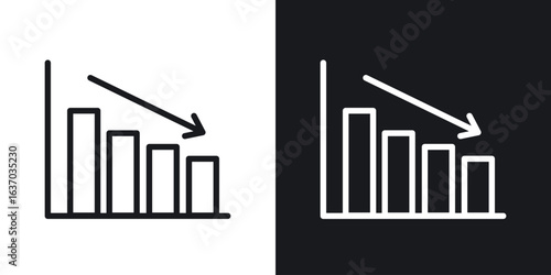 Chat arrow down icon web design element. line icon