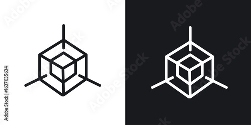 Bim icon web design element. line icon