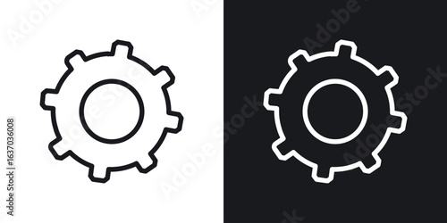 Settings icon web design element. line icon
