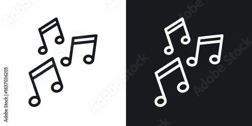 Music icon web design element. line icon
