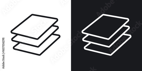 Layers icon web design element. line icon