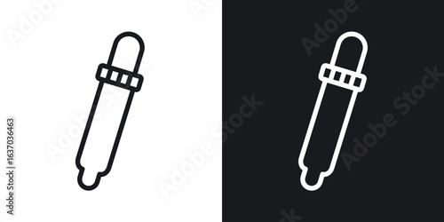 Eye dropper icon web design element. line icon