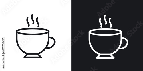 Coffee icon web design element. line icon