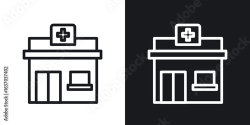 Pharmacy icon web design element. line icon
