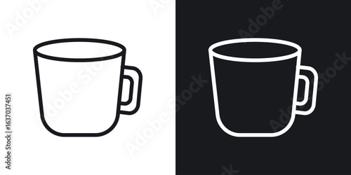 Mug icon web design element. line icon