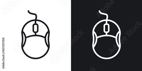 Mouse icon web design element. line icon