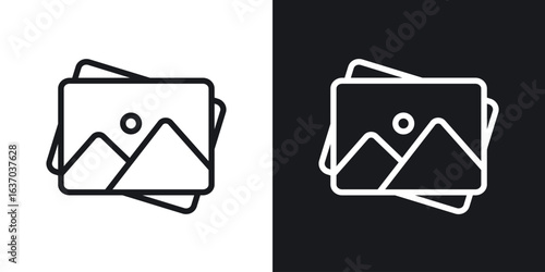 Gallery icon web design element. line icon