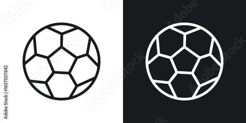 Football icon web design element. line icon