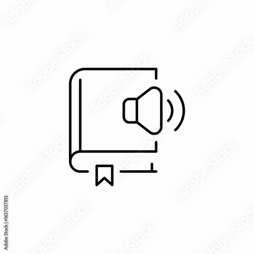 audio book icon sign vector