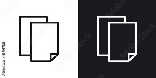 Copy icon web design element. line icon