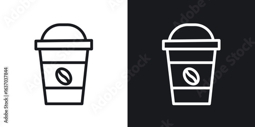 Coffee icon web design element. line icon