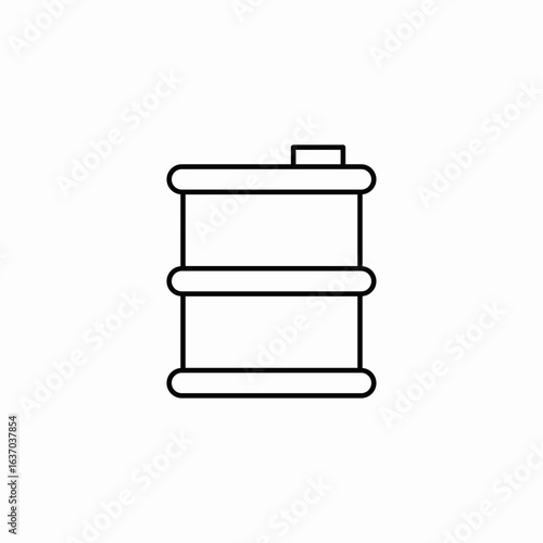 barrel container icon sign vector
