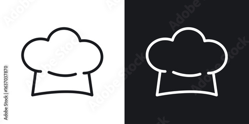 Chef hat icon web design element. line icon