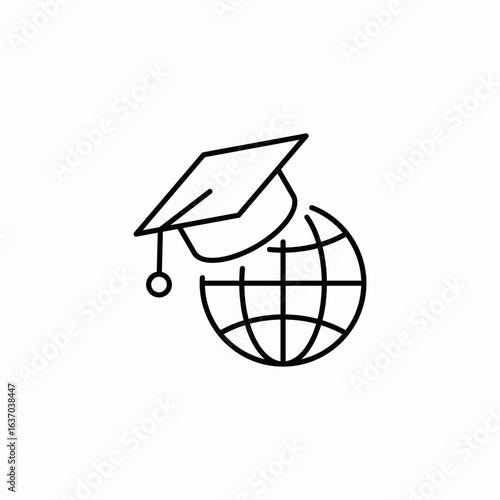 international studies icon sign vector