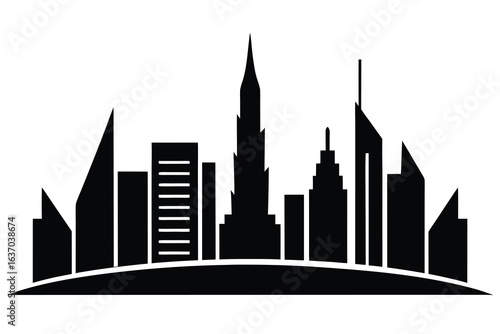 dubai skyline vector icon