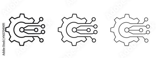 Transform icon logo black pictogram set. Graphic simple vector icon