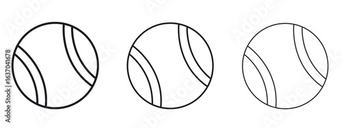 Tennis icon logo black pictogram set. Graphic simple vector icon